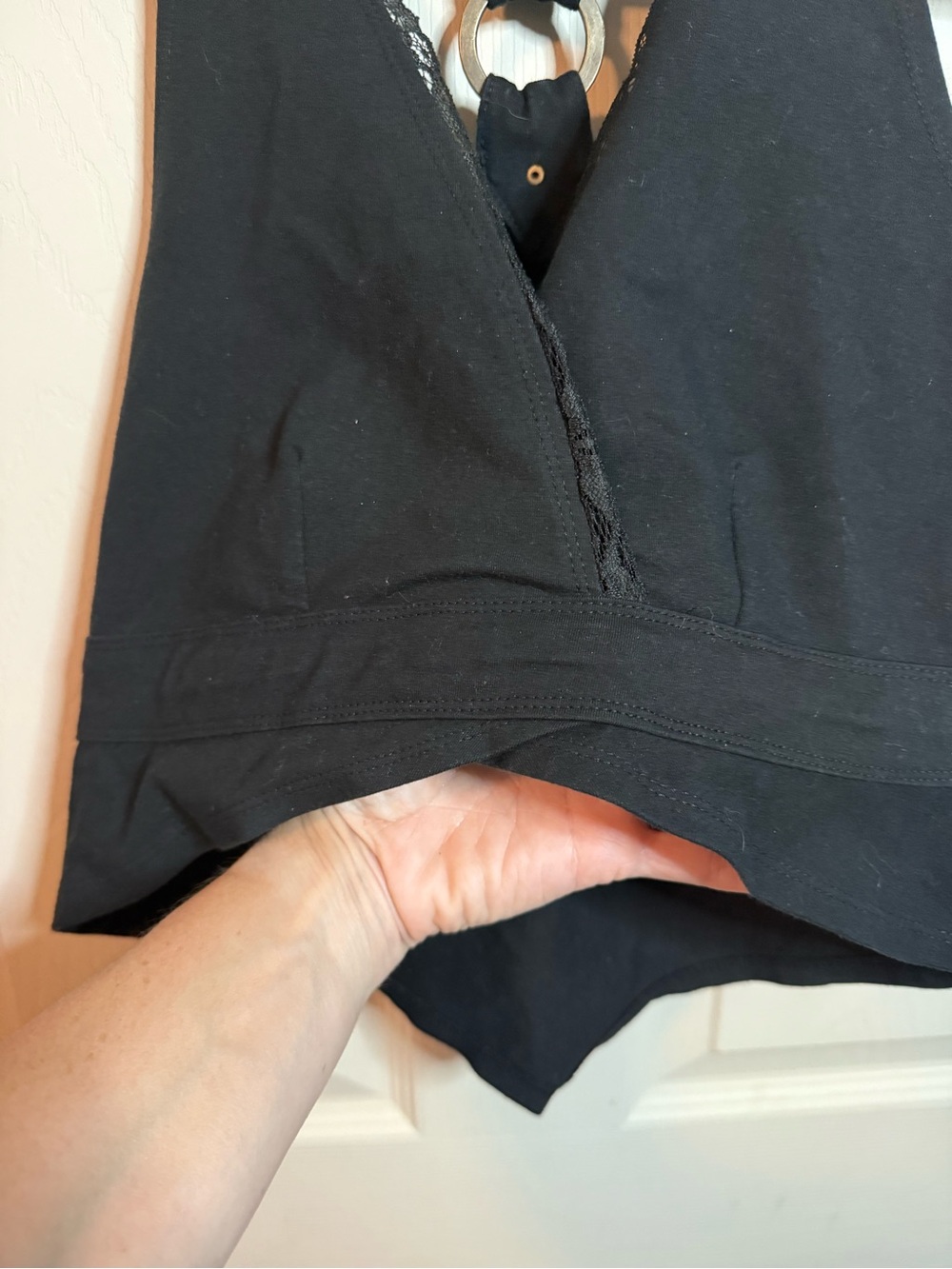 Fairy Floss Byron Bay Black Double Conch Halter Tank Woman’s Medium - Picture 4 of 11